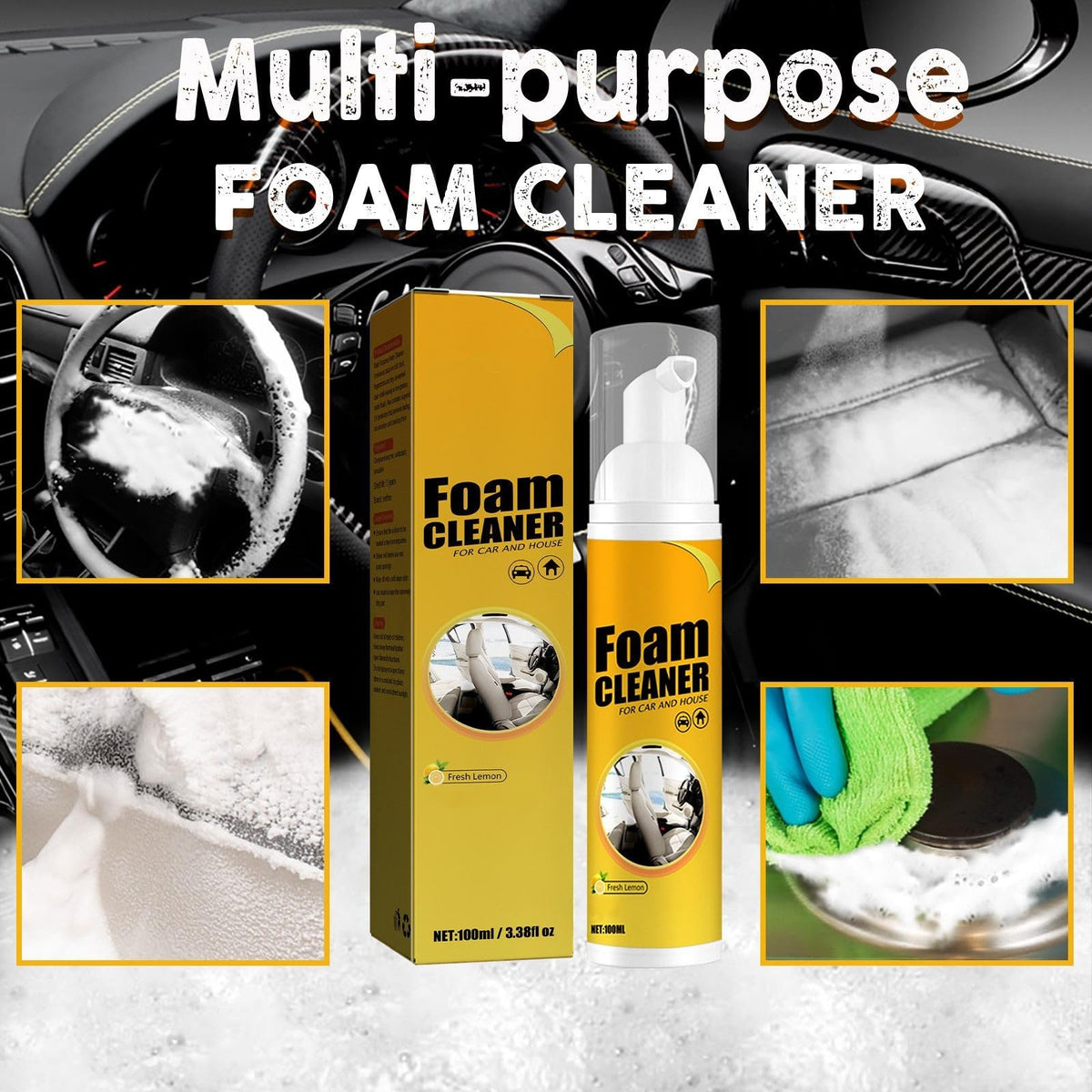 FOAM CLEANER PROFESIONAL ESPUMA ACTIVA MULTIUSO 200ML